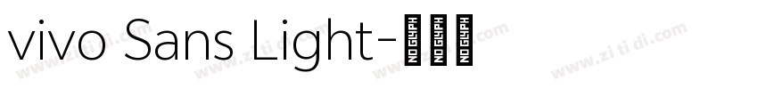vivo Sans Light字体转换